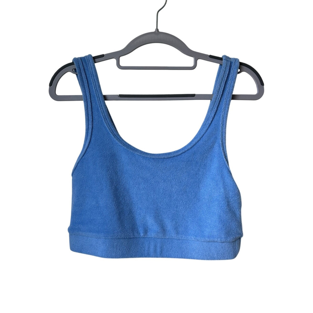 Aerie Offline Blue Cropped Tank - Small